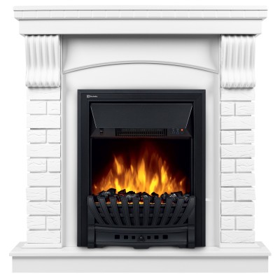 Портал Firelight Jersey Classic камень белый, белый дуб Портал Firelight Jersey Classic камень белый, белый дуб