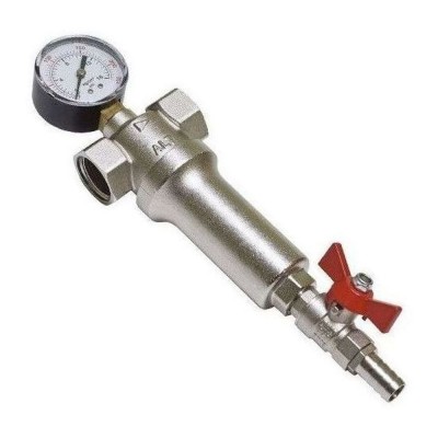 Фильтр промывной механической очистки воды с манометром В-В 3/4quot; 100 мкм ALTSTREAM Фильтр промывной механической очистки воды с манометром В-В 3/4quot; 100 мкм ALTSTREAM