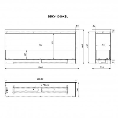 Биокамин Firelight BFP-P1000LC left corner Биокамин Firelight BFP-P1000LC left corner