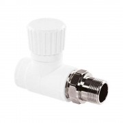 Вентиль TEBO бел. PP-R для радиаторов прямой 1v 25х3/4quot; (5/50), арт. 030060404