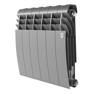 Радиатор биметаллический Royal Thermo BILINER B 350 Серебристый - 6 секц. Радиатор биметаллический Royal Thermo BILINER B 350 Серебристый - 6 секц.