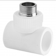 Тройник TEBO бел. PP-R комбинированный 25x1/2quot; НР (20/100), арт. 030043404