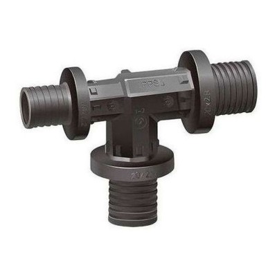 Тройник VARMEGA Slide-fit переходной, 32×20×20, аксиальный, PPSU, VM50519 Тройник VARMEGA Slide-fit переходной, 32×20×20, аксиальный, PPSU, VM50519