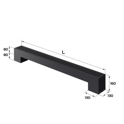 Конвектор напольный Royal Thermo STEP-80/130/1800-1-N-BL-LG-BL Конвектор напольный Royal Thermo STEP-80/130/1800-1-N-BL-LG-BL