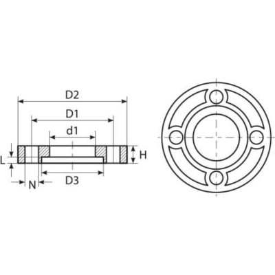 Фланец TEBO бел. PP-R пластиковый 40 (40 PN10/Ду 32) (5/60), арт. 030090902 Фланец TEBO бел. PP-R пластиковый 40 (40 PN10/Ду 32) (5/60), арт. 030090902