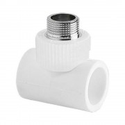 Тройник TEBO бел. PP-R комб. 20х3/4quot; НР (15/90), арт. 030040503