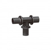 Тройник VARMEGA Slide-fit равносторонний, 20, аксиальный, PPSU, VM50402