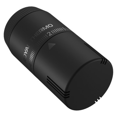 Термоголовка жидкостная Royal Thermo Design М30х1,5 (черный soft touch) Термоголовка жидкостная Royal Thermo Design М30х1,5 (черный soft touch)