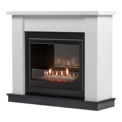 Каминокомплект: Биокамин Firelight BFP/P-2520, портал Canto 25 белый Каминокомплект: Биокамин Firelight BFP/P-2520, портал Canto 25 белый
