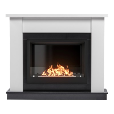 Каминокомплект: Биокамин Firelight BFP/P-2520, портал Canto 25 белый Каминокомплект: Биокамин Firelight BFP/P-2520, портал Canto 25 белый