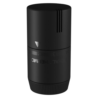 Термоголовка жидкостная Royal Thermo Design М30х1,5 (черный soft touch) Термоголовка жидкостная Royal Thermo Design М30х1,5 (черный soft touch)