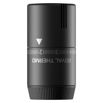 Термоголовка жидкостная Royal Thermo Design М30х1,5 (черный) Термоголовка жидкостная Royal Thermo Design М30х1,5 (черный)