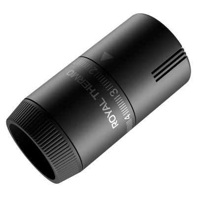 Термоголовка жидкостная Royal Thermo Design М30х1,5 (черный) Термоголовка жидкостная Royal Thermo Design М30х1,5 (черный)