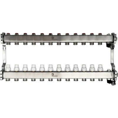 Коллектор Wester нерж. MUVS 1quot;-3/4 в сборе на 12 выходов Коллектор Wester нерж. MUVS 1quot;-3/4 в сборе на 12 выходов