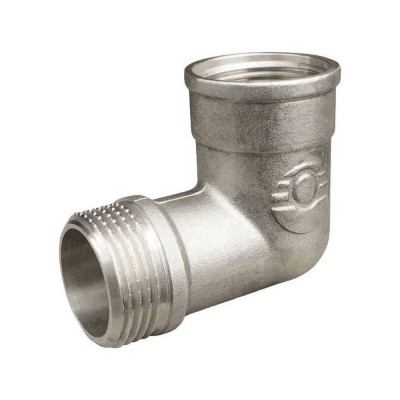 Угольник VALFEX никел. с переходом на наружную резьбу ВР-НР 1/2quot; (120/10), арт. VF.092.N.012 Угольник VALFEX никел. с переходом на наружную резьбу ВР-НР 1/2quot; (120/10), арт. VF.092.N.012