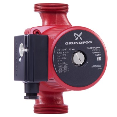 Насос циркуляционный Grundfos UPS 32-80 с гайками Насос циркуляционный Grundfos UPS 32-80 с гайками