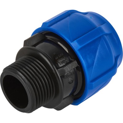 Муфта компрессионная соединительная c наружной резьбой 40х1 1/2quot; (Valfex) (40/10) Муфта компрессионная соединительная c наружной резьбой 40х1 1/2quot; (Valfex) (40/10)