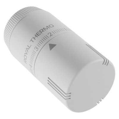 Термоголовка жидкостная Royal Thermo Design М30х1,5 (белый soft touch) Термоголовка жидкостная Royal Thermo Design М30х1,5 (белый soft touch)