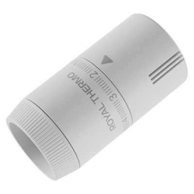 Термоголовка жидкостная Royal Thermo Design М30х1,5 (белый soft touch) Термоголовка жидкостная Royal Thermo Design М30х1,5 (белый soft touch)