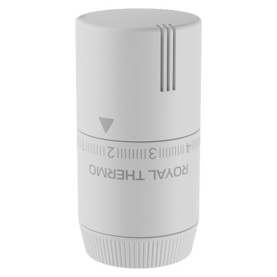 Термоголовка жидкостная Royal Thermo Design М30х1,5 (белый soft touch) Термоголовка жидкостная Royal Thermo Design М30х1,5 (белый soft touch)