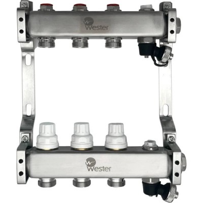 Коллектор Wester нерж. 1quot;-3/4 в сборе на 3 выхода, MUVS3134 Коллектор Wester нерж. 1quot;-3/4 в сборе на 3 выхода, MUVS3134