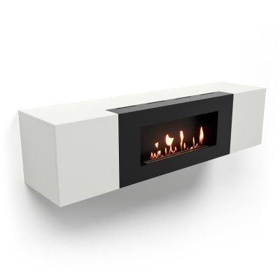 Тумба с биокамином Firelight BFP-P1600 белая Тумба с биокамином Firelight BFP-P1600 белая