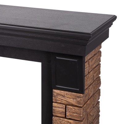 Портал Firelight Forte Wood Classic камень темный, шпон венге Портал Firelight Forte Wood Classic камень темный, шпон венге