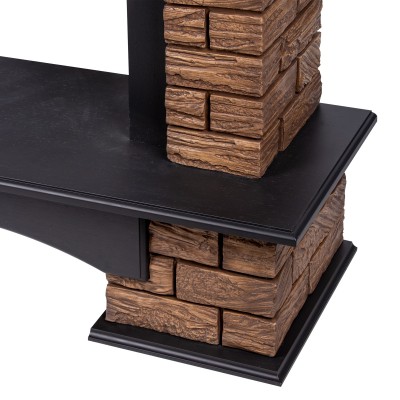 Портал Firelight Forte Wood Classic камень темный, шпон венге Портал Firelight Forte Wood Classic камень темный, шпон венге