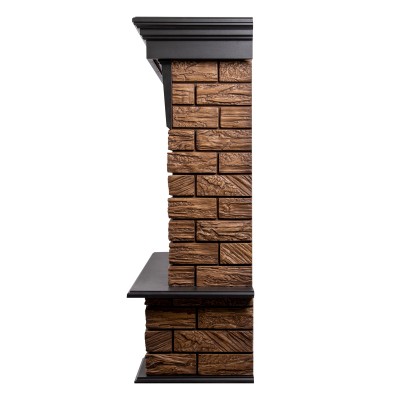 Портал Firelight Forte Wood Classic камень темный, шпон венге Портал Firelight Forte Wood Classic камень темный, шпон венге