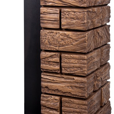 Портал Firelight Forte Wood Classic камень темный, шпон венге Портал Firelight Forte Wood Classic камень темный, шпон венге