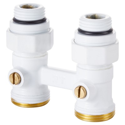 Узел нижнего подключения Royal Thermo прямой 1/2quot;х3/4quot; EK (белый) Узел нижнего подключения Royal Thermo прямой 1/2quot;х3/4quot; EK (белый)
