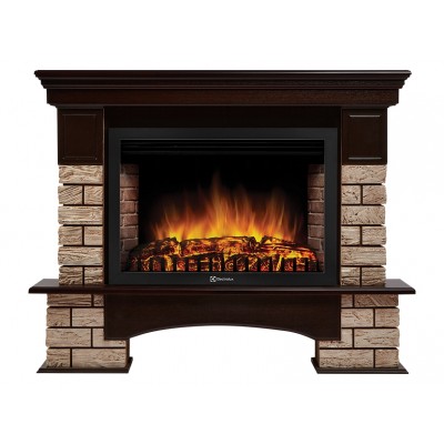 Портал Firelight Forte Wood 30U (угловой) камень коричневый, шпон темный дуб Портал Firelight Forte Wood 30U (угловой) камень коричневый, шпон темный дуб