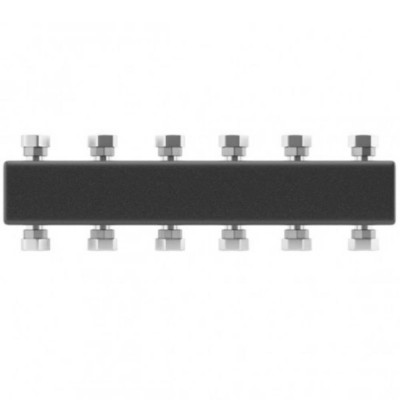 Коллектор Wester распределительный до 5 контуров с кронштейном Коллектор Wester распределительный до 5 контуров с кронштейном