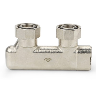 Узел нижнего подключения VARMEGA, 3/4quot;EKх3/4quot;EK НР-ВР, угловой, перекрестный, VM13901 Узел нижнего подключения VARMEGA, 3/4quot;EKх3/4quot;EK НР-ВР, угловой, перекрестный, VM13901