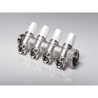 Распределительный коллектор G1 4 отвода G 3/4 Распределительный коллектор G1 4 отвода G 3/4