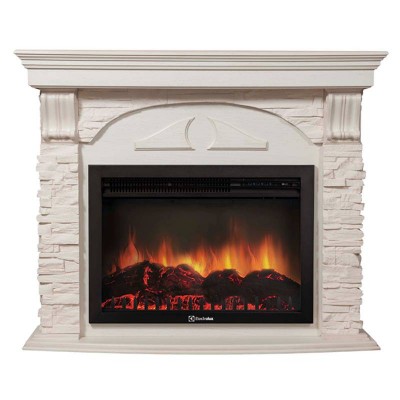 Портал Firelight Torre 25U (угловой) камень белый, шпон белёный дуб Портал Firelight Torre 25U (угловой) камень белый, шпон белёный дуб