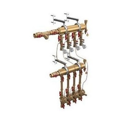 Узел коллекторный Giacomini отопления этажный с индивид. баланс. 1 1/4quot; x 3/4quot; /3 зоны, GE550Y173 Узел коллекторный Giacomini отопления этажный с индивид. баланс. 1 1/4quot; x 3/4quot; /3 зоны, GE550Y173