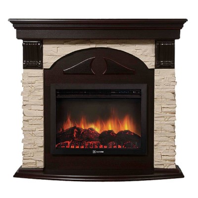 Портал Firelight Torre 30U (угловой) камень слоновая кость, шпон темный дуб Портал Firelight Torre 30U (угловой) камень слоновая кость, шпон темный дуб