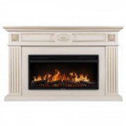 Каминокомплект: Очаг Electrolux EFP/P-4220LS, портал Siena 42/40/36, сл. кость с зол. патиной