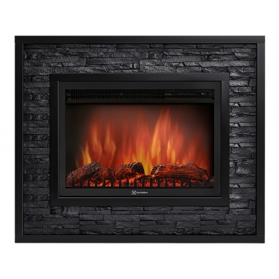 Портал Firelight Loft 30 камень черный, черная эмаль Портал Firelight Loft 30 камень черный, черная эмаль