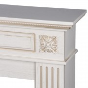 Каминокомплект: Очаг Electrolux EFP/P-4220LS, портал Siena 42/40/36, сл. кость с зол. патиной