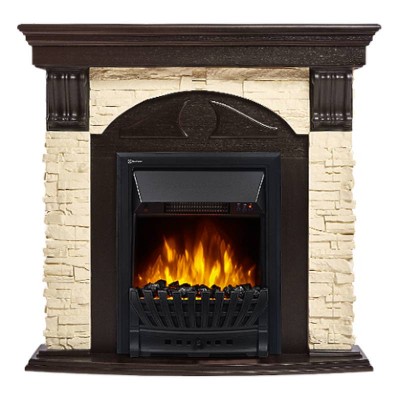 Портал Firelight Torre Classic камень слоновая кость, шпон венге Портал Firelight Torre Classic камень слоновая кость, шпон венге