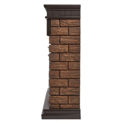 Портал Firelight Bricks Wood 25 камень коричневый, шпон темный дуб Портал Firelight Bricks Wood 25 камень коричневый, шпон темный дуб