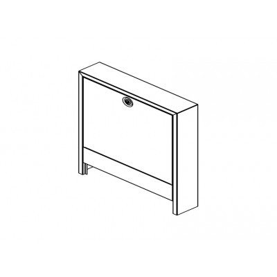 Шкаф коллекторный, приставной, тип AP 130/805, белый Шкаф коллекторный, приставной, тип AP 130/805, белый