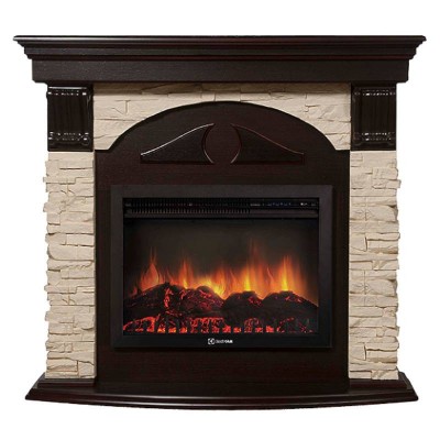 Портал Firelight Torre 25U (угловой) камень слоновая кость, шпон темный дуб Портал Firelight Torre 25U (угловой) камень слоновая кость, шпон темный дуб