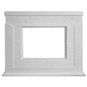 Портал Firelight Prestigio 30 камень белый, шпон белый дуб