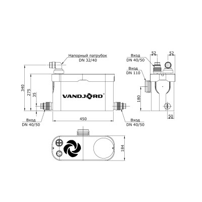 Установка канализационная Vandjord CITILIFT TRIO Установка канализационная Vandjord CITILIFT TRIO