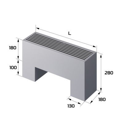 Конвектор напольный Royal Thermo STEP-180/180/600-3-N-SS-LG-NA Конвектор напольный Royal Thermo STEP-180/180/600-3-N-SS-LG-NA