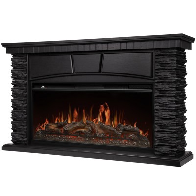 Портал Firelight Porto 42/40/36 камень черный шпон венге Портал Firelight Porto 42/40/36 камень черный шпон венге