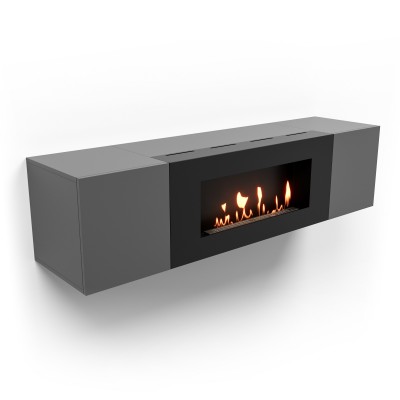 Тумба с биокамином Firelight BFP-P1600 графит Тумба с биокамином Firelight BFP-P1600 графит